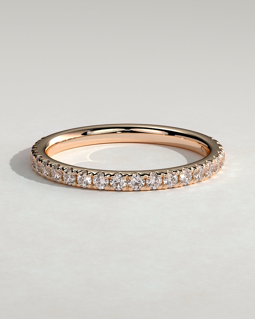 MET 0366 Women's Wedding Ring - Rose Gold - front view