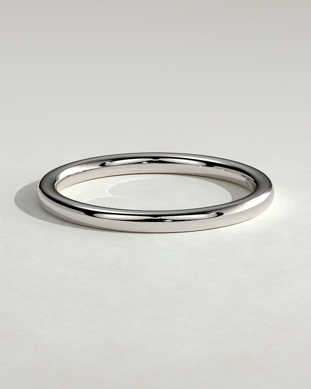 MET 0367 Women's Wedding Ring - White Gold - front view