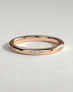 MET 0368 Damen-Ehering - Roségold - Vorderansicht
