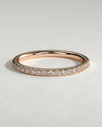 MET 0369 Women's Wedding Ring - Rose Gold - front view