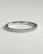 MET 0369 Women's Wedding Ring - White Gold - front view