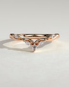 MET 0370 Women's Wedding Ring - Rose Gold - front view