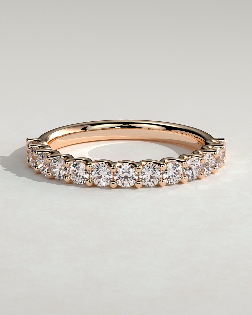 MET 0371 Women's Wedding Ring - Rose Gold - front view