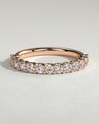 MET 0371 Women's Wedding Ring - Rose Gold - front view