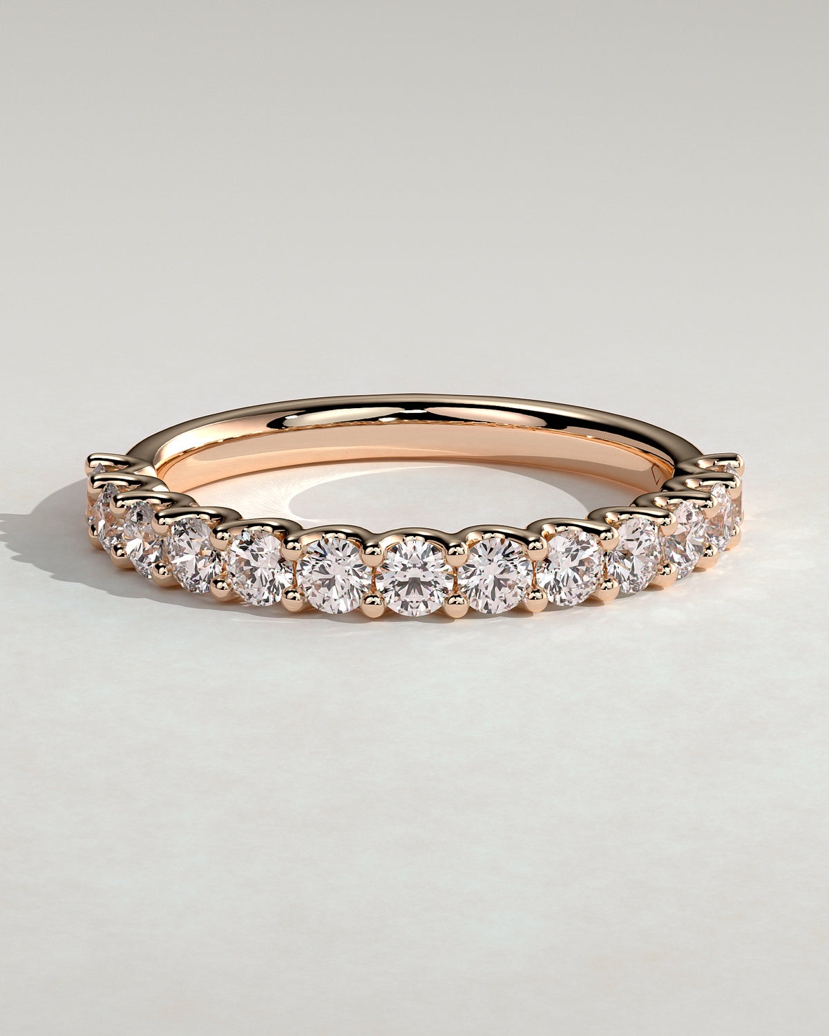 MET 0371 Women's Wedding Ring - Rose Gold - front view