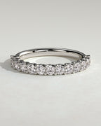MET 0371 Women's Wedding Ring - White Gold - front view