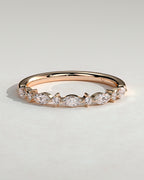 MET 0372 Damen-Ehering - Roségold - Vorderansicht