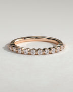 MET 0373 Women's Wedding Ring - Rose Gold - front view