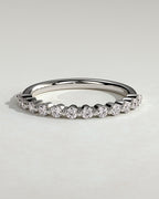 MET 0373 Women's Wedding Ring - White Gold - front view