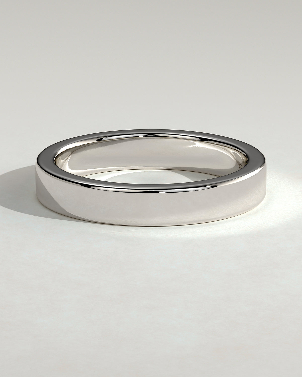 MET 0377 Women's Wedding Ring - White Gold - front view
