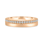 MET 0381 Damen-Ehering - Roségold - Vorderansicht
