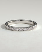 MET 0382 Women's Wedding Ring - White Gold - front view