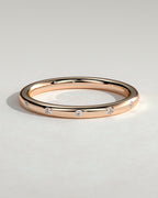 MET 0384 Women's Wedding Ring - Rose Gold - front view