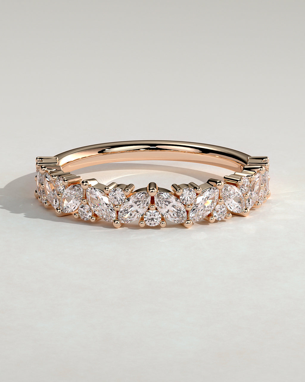 MET 0385 Women's Wedding Ring - Rose Gold - front view