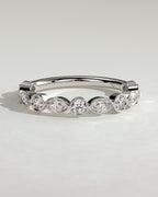 MET 0387 Women's Wedding Ring - White Gold - front view