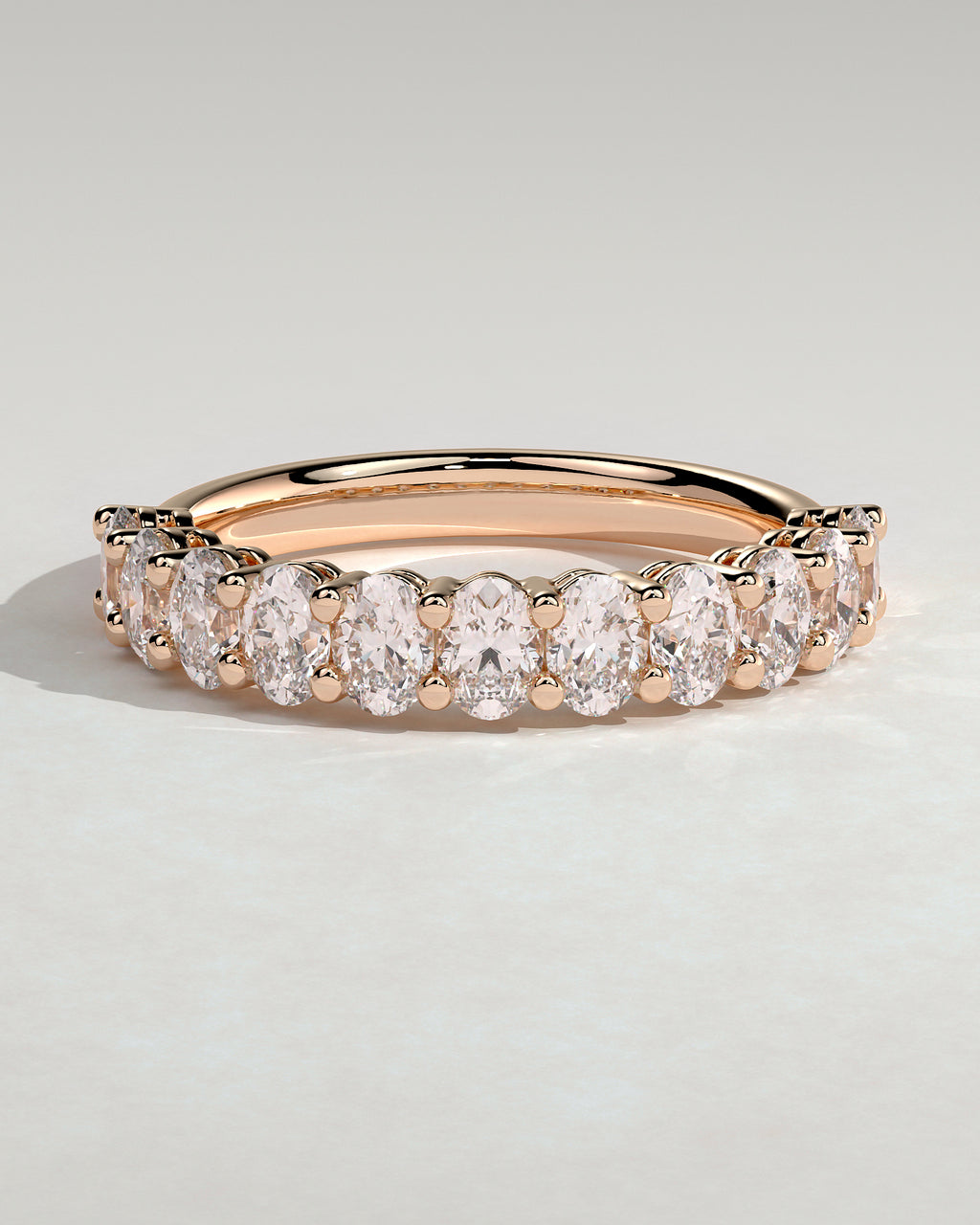 MET 0389 Women's Wedding Ring - Rose Gold - front view