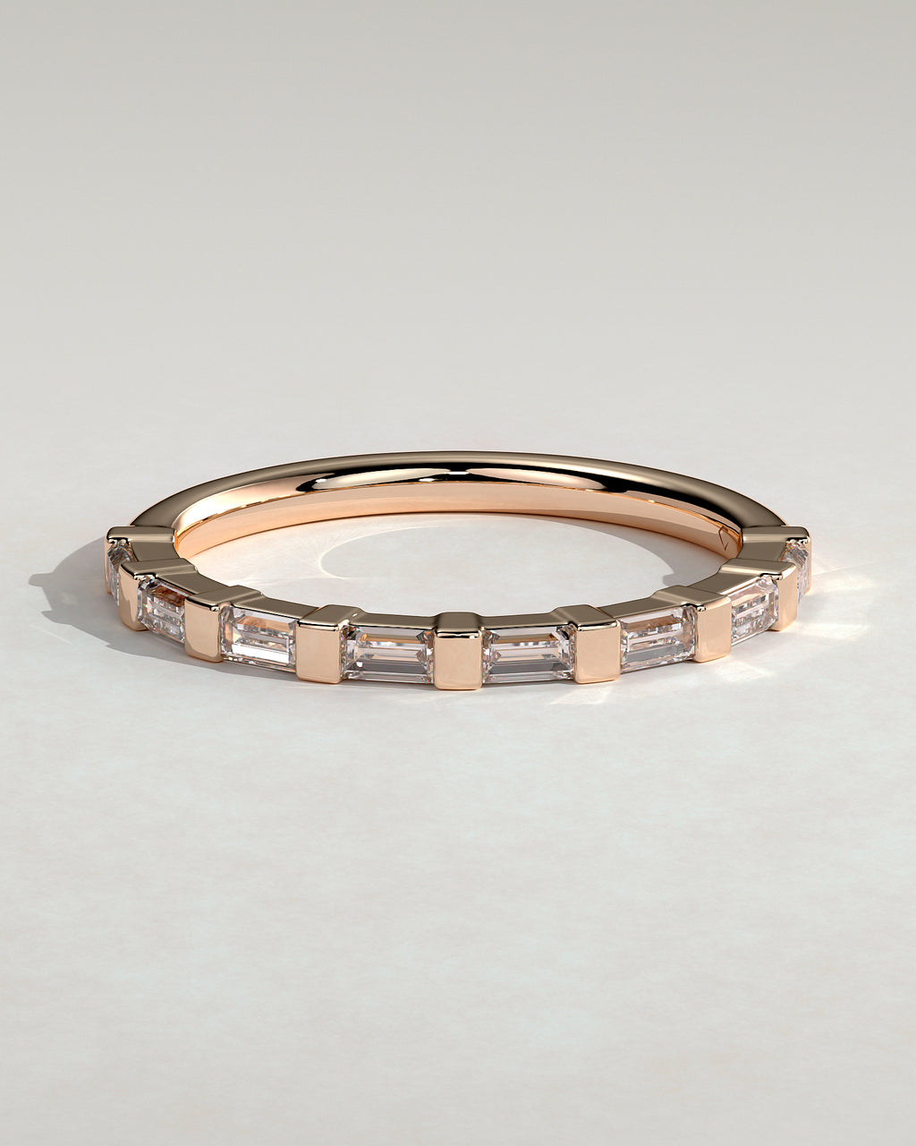 MET 0390 Women's Wedding Ring - Rose Gold - front view