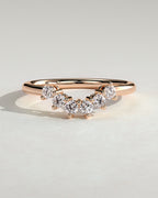 MET 0392 Damen-Ehering - Roségold - Vorderansicht