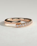 MET 0393 Damen-Ehering - Roségold - Vorderansicht