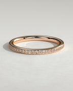 MET 0394 Damen-Ehering - Roségold - Vorderansicht