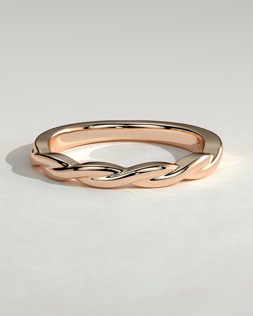 MET 0395 Women's Wedding Ring - Rose Gold - front view