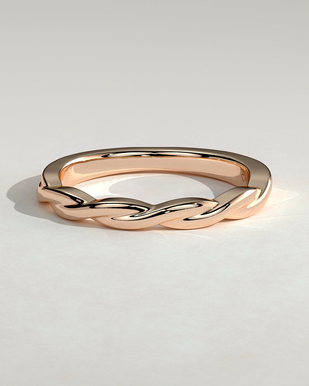 MET 0395 Women's Wedding Ring - Rose Gold - front view