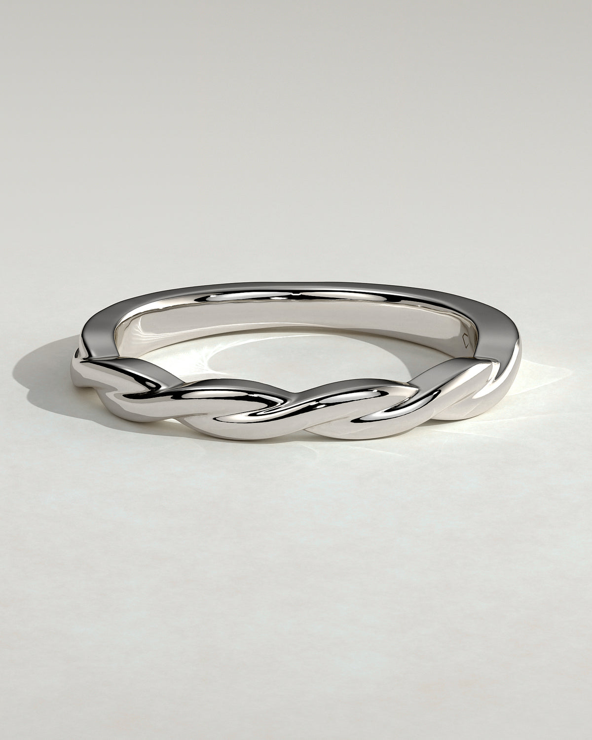 MET 0395 Women's Wedding Ring - White Gold - front view