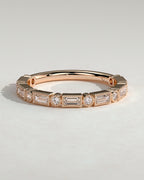 MET 0398 Damen-Ehering - Roségold - Vorderansicht