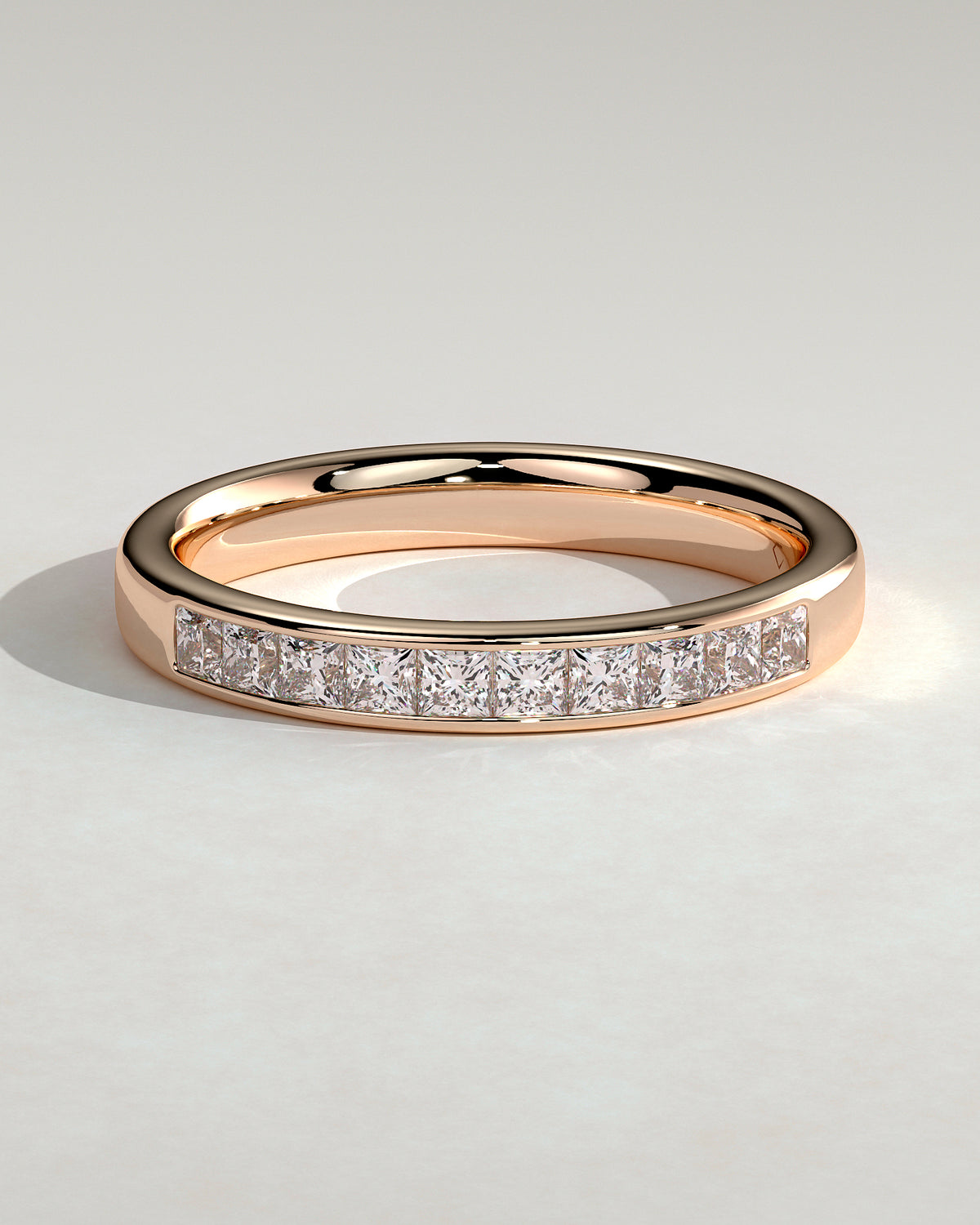 MET 0399 Women's Wedding Ring - Rose Gold - front view