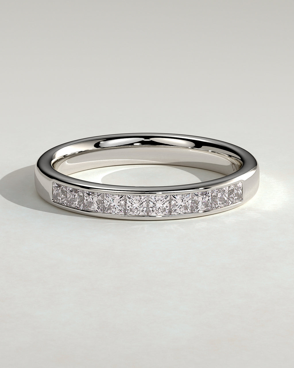 MET 0399 Women's Wedding Ring - White Gold - front view