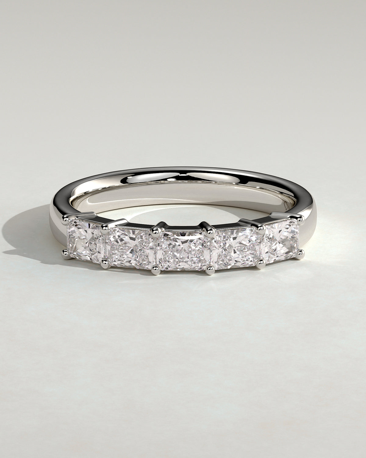 MET 0400 Women's Wedding Ring - White Gold - front view
