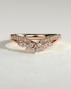MET 0402 Women's Wedding Ring - Rose Gold - front view