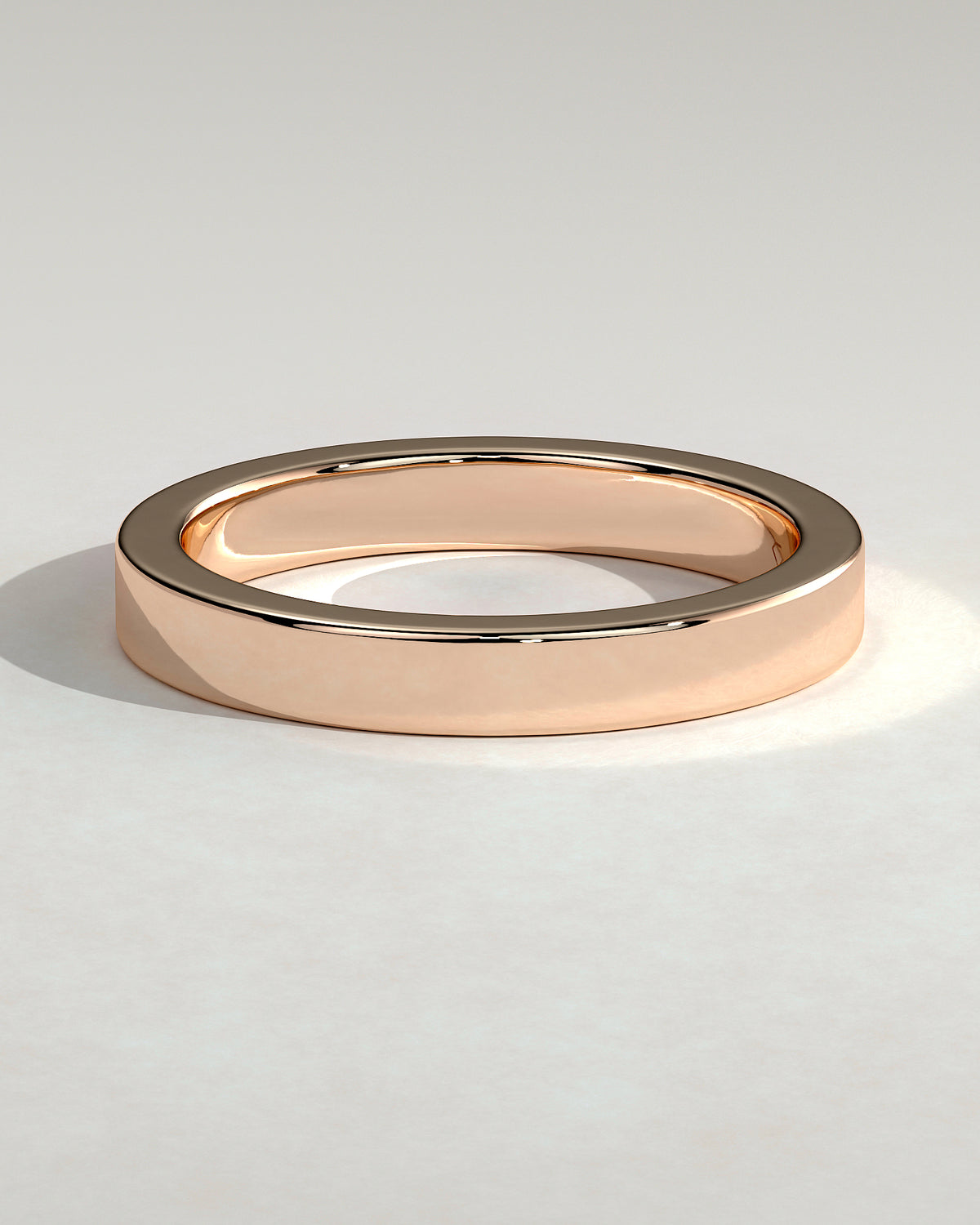 MET 0403 Women's Wedding Ring - Rose Gold - front view