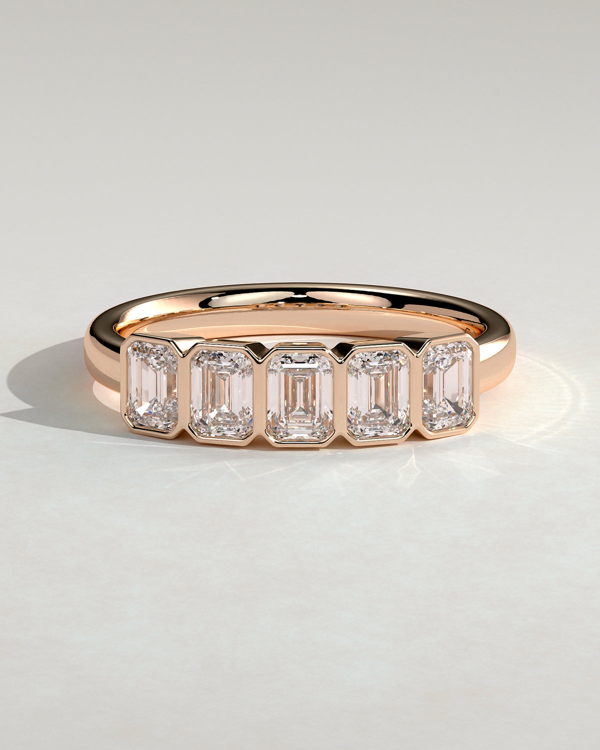 MET 0405 Women's Wedding Ring - Rose Gold - front view