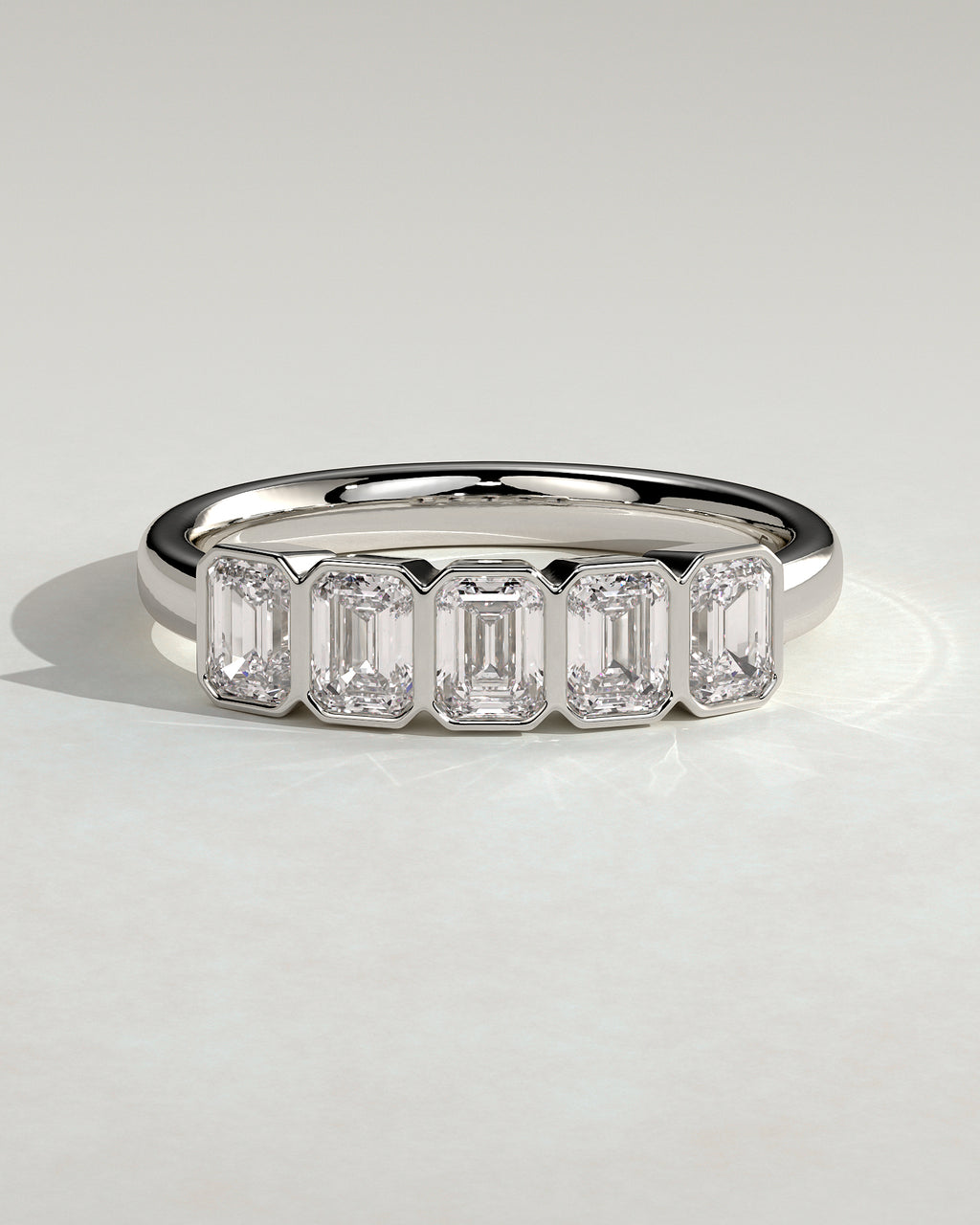 MET 0405 Women's Wedding Ring - White Gold - front view