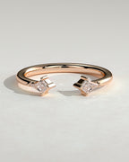 MET 0406 Women's Wedding Ring - Rose Gold - front view