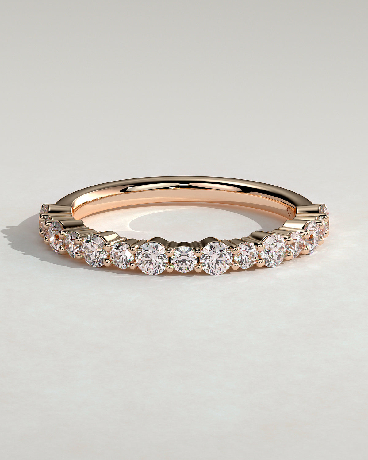 MET 0407 Women's Wedding Ring - Rose Gold - front view