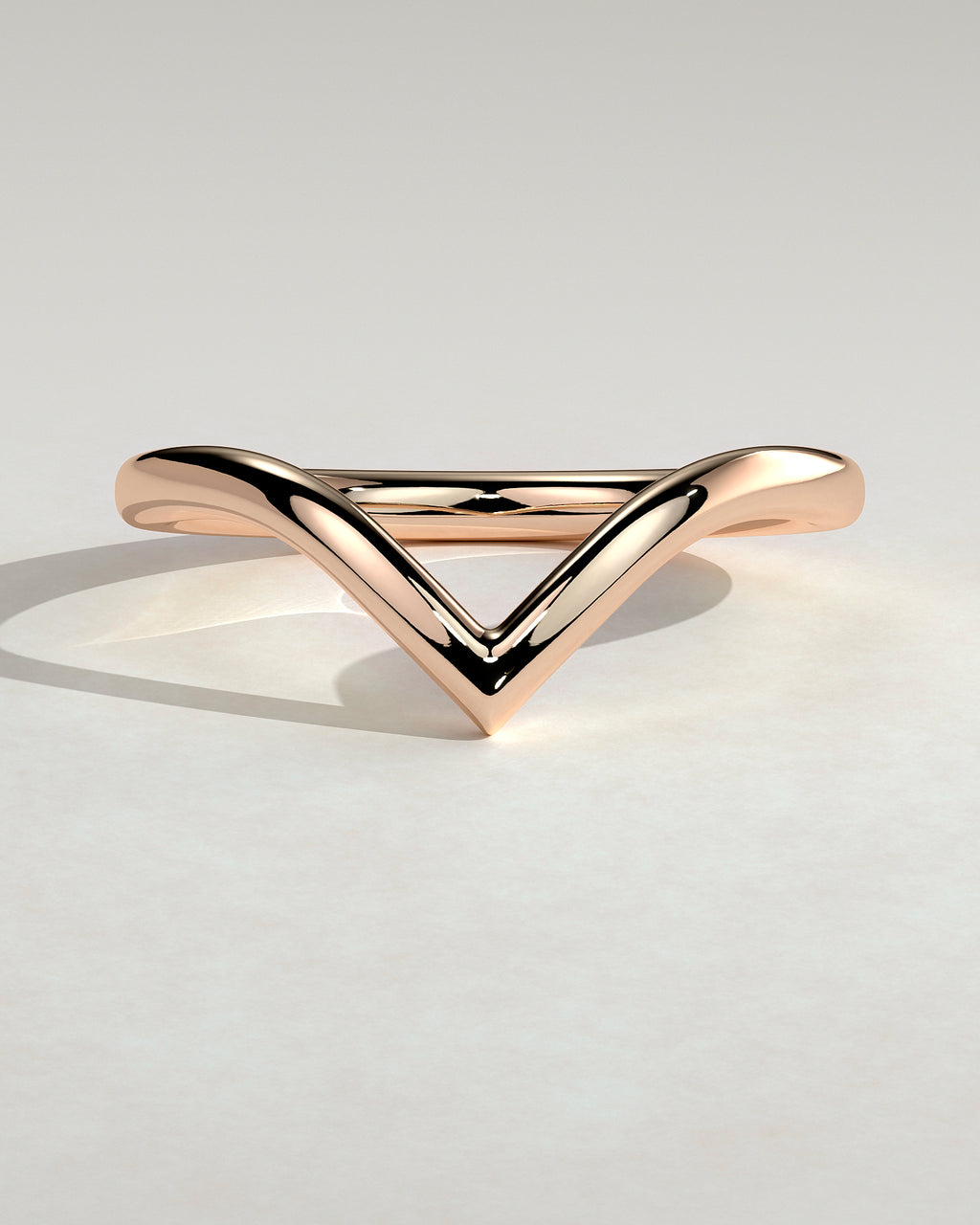 MET 0409 Damen-Ehering - Roségold - Vorderansicht