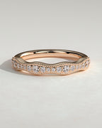 MET 0411 Damen-Ehering - Roségold - Vorderansicht