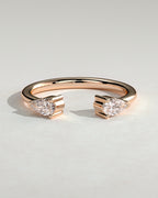 MET 0412 Damen-Ehering - Roségold - Vorderansicht