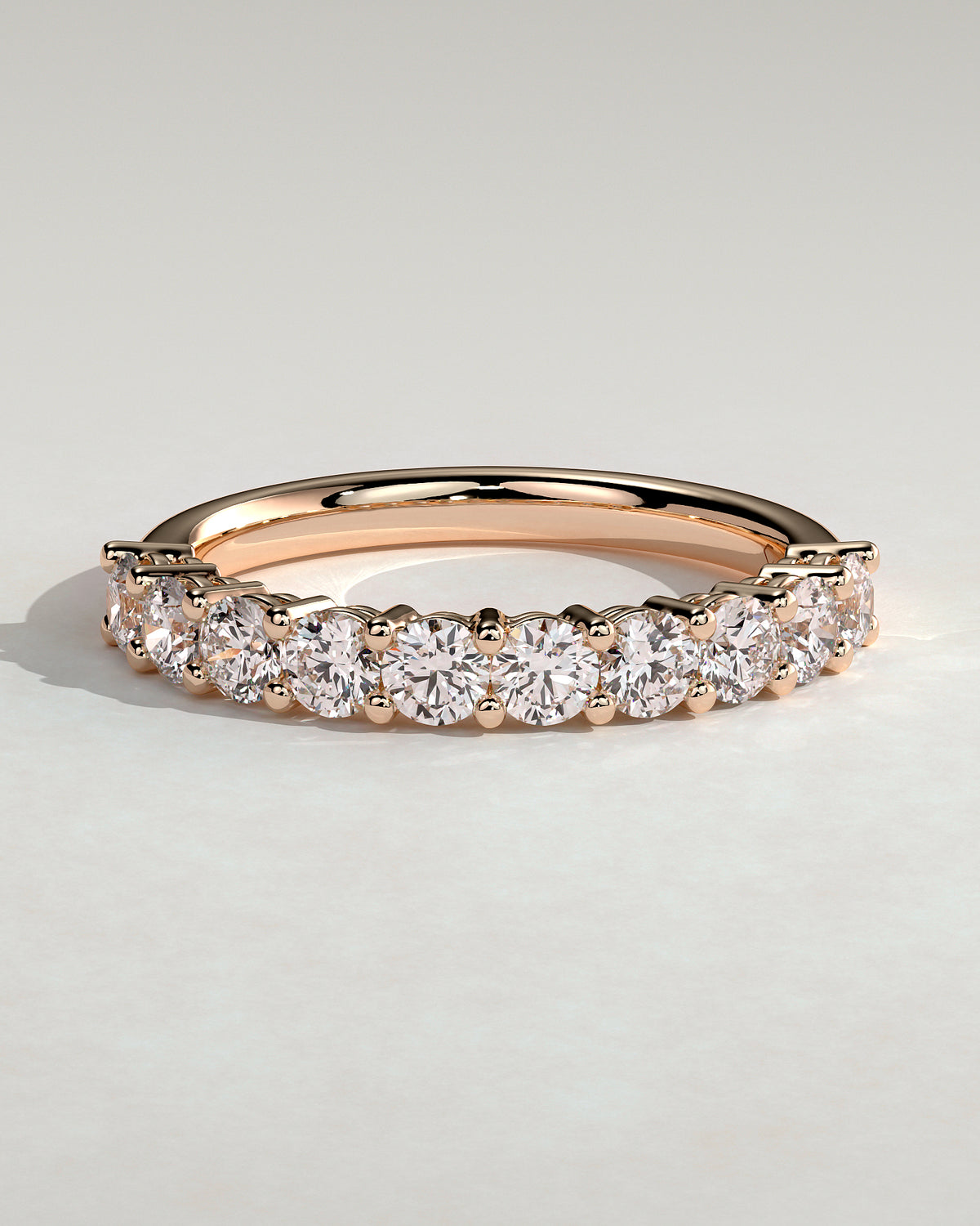 MET 0413 Women's Wedding Ring - Rose Gold - front view
