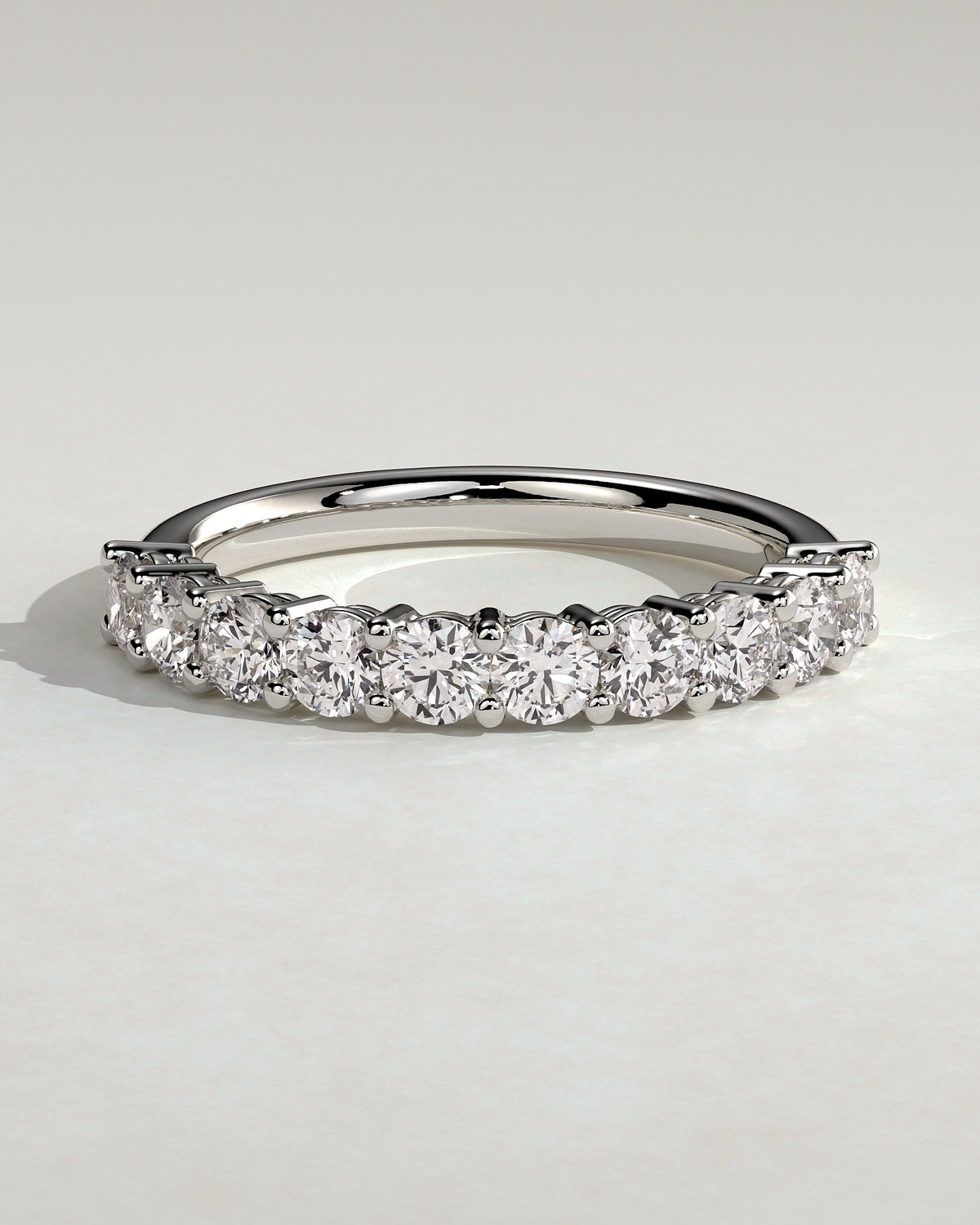 MET 0413 Women's Wedding Ring - White Gold - front view