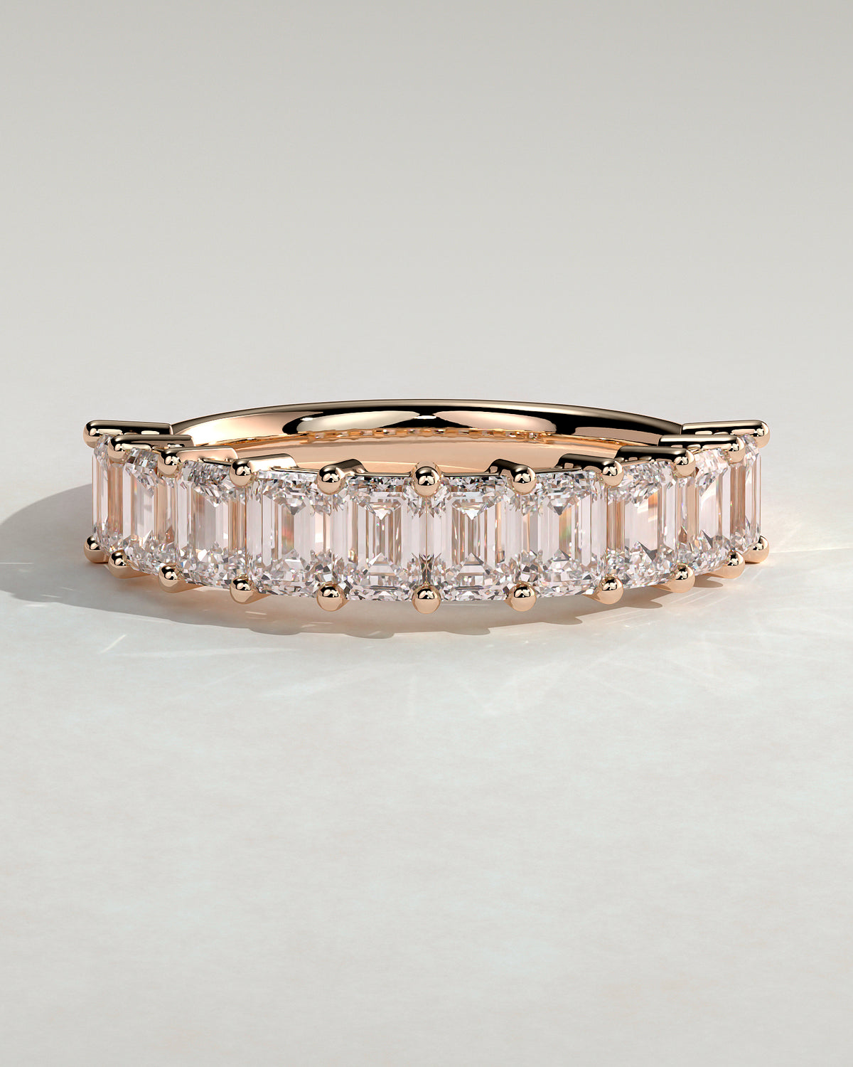 MET 0417 Women's Wedding Ring - Rose Gold - front view