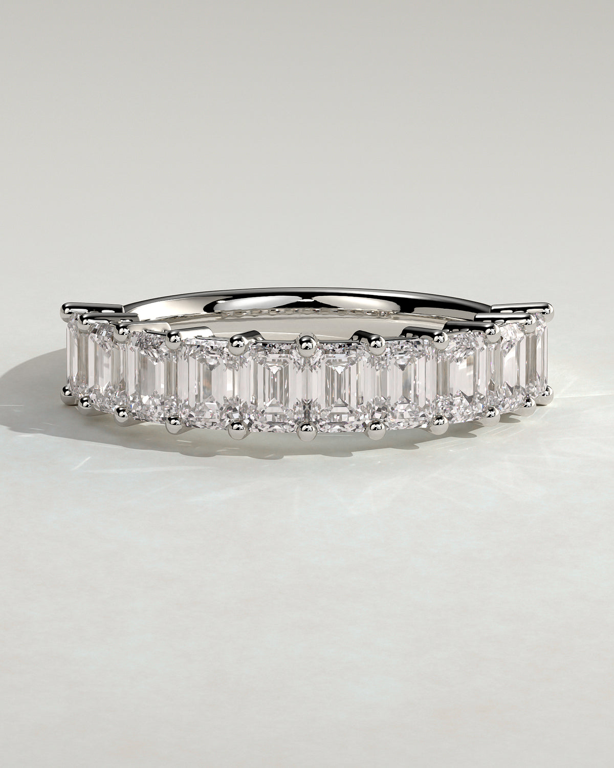 MET 0417 Women's Wedding Ring - White Gold - front view