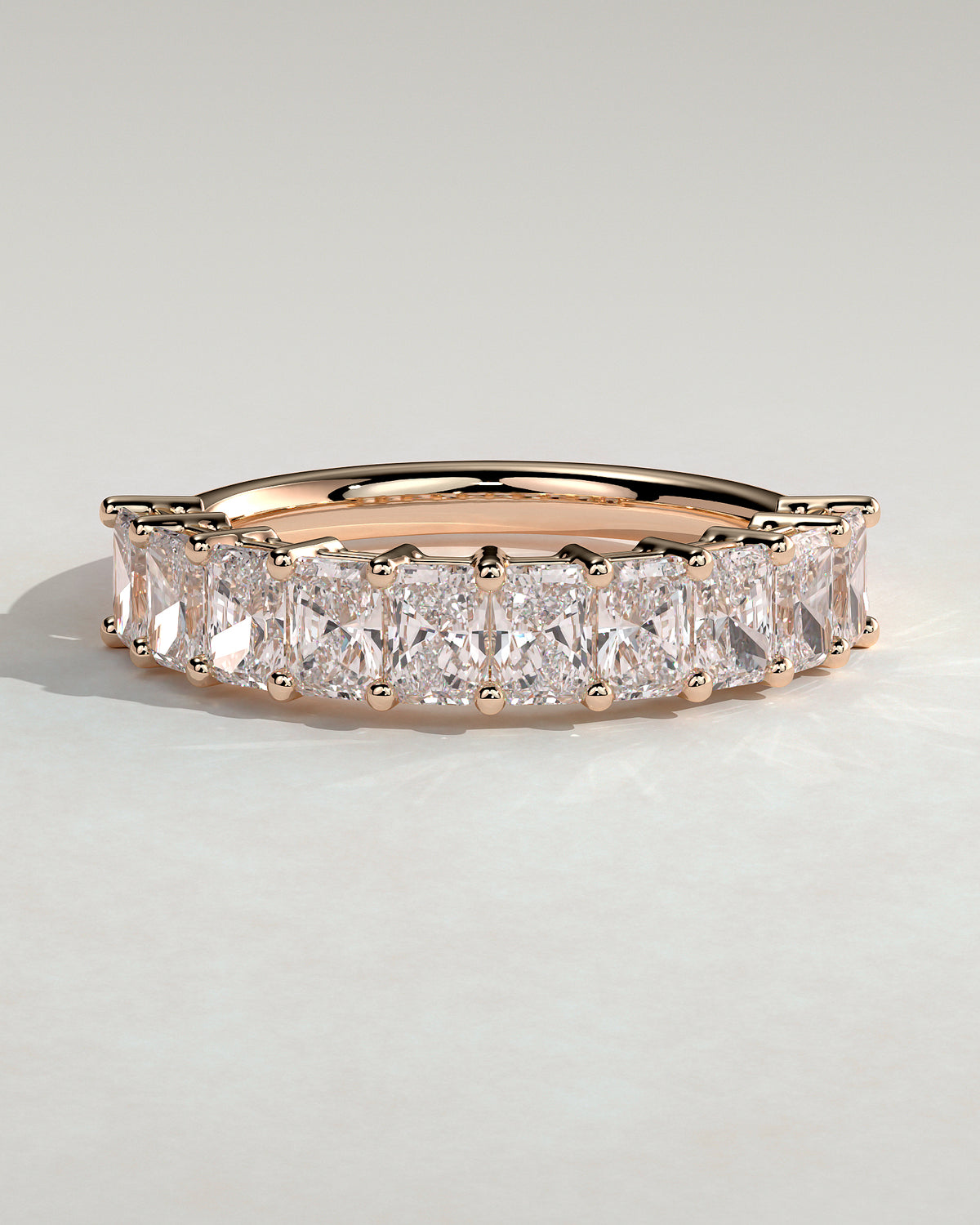 MET 0418 Women's Wedding Ring - Rose Gold - front view