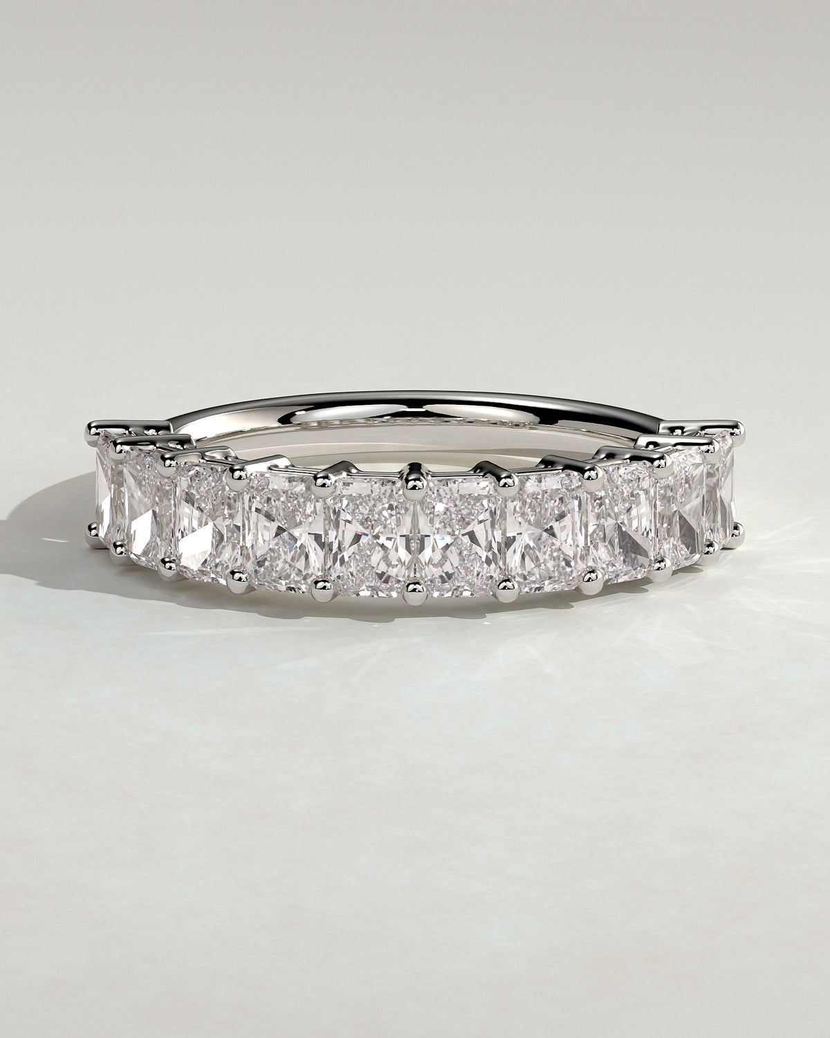 MET 0418 Women's Wedding Ring - White Gold - front view