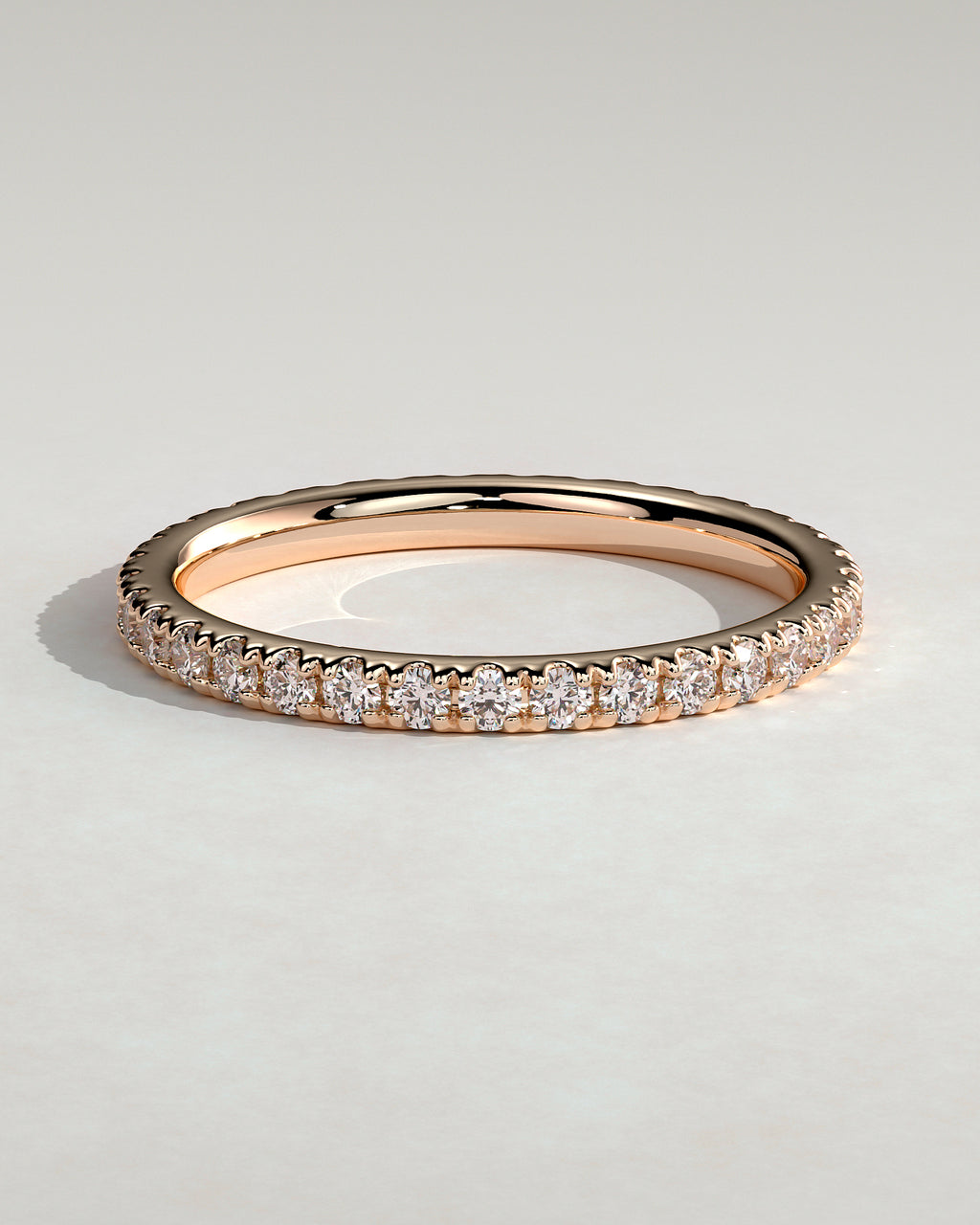MET 0423 Damen-Ehering - Roségold - Vorderansicht