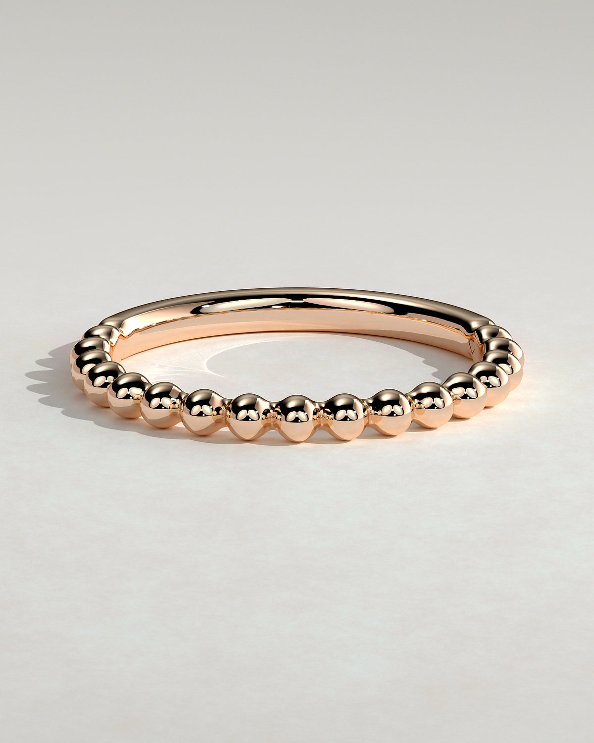 MET 0424 Women's Wedding Ring - Rose Gold - front view