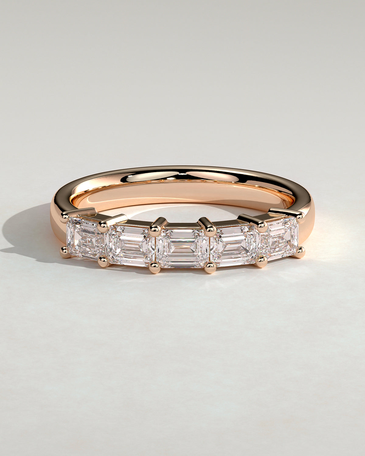 MET 0425 Women's Wedding Ring - Rose Gold - front view