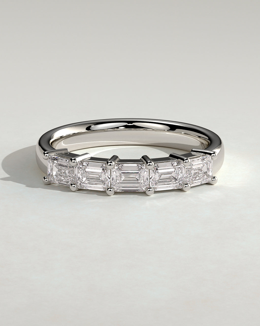 MET 0425 Women's Wedding Ring - White Gold - front view